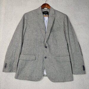 Banana Republic Blazer Men's 42R Gray Tailored Fit Sports Coat Jacket Preppy
